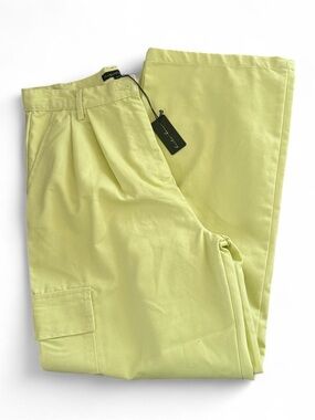 NWT: 70% Cotton Hunter & Brown Pastel Straight-Leg Cargo Pants
